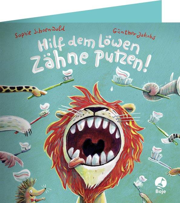 Hilf dem Löwen Zähneputzen